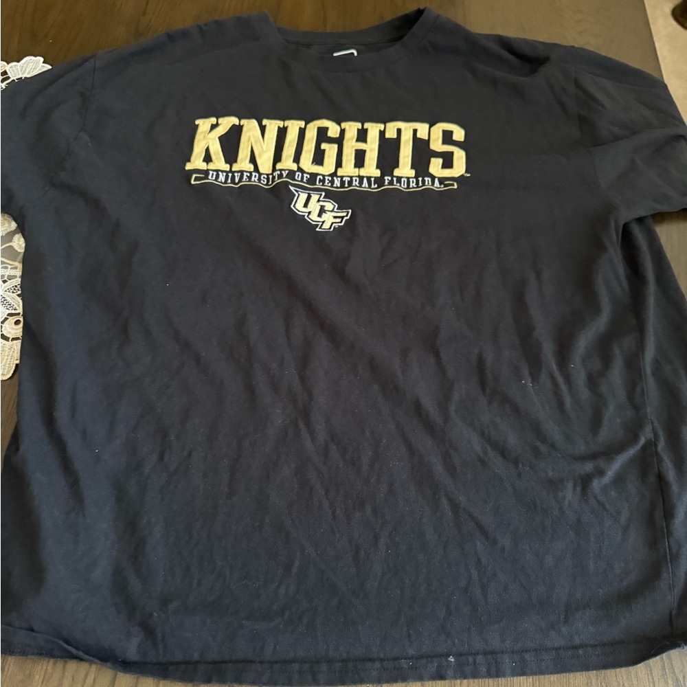 Pro Edge Black UCF Knights Graphic Tee with Gold Lettering